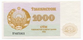 Uzbekistan 1000 Som 1992
P# 70; UNC