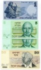 Israel Lot of 4 Notes
1-5-5-50 Shequel