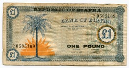 Biafra 1 Pound 1967
P# 2; VF