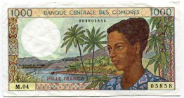 Comoros 1000 Francs 1984
P# 11; VF