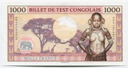 Congo 1000 Francs 2018 Specimen
P5779-Gabris; Mintage: 1200; UNC