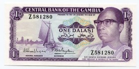 Gambia 1 Dalasi 1971 Z Prefix
P# 4; UNC