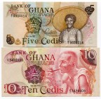 Ghana 5 & 10 Cedis 1977 -78
UNC