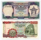 Ghana 500 & 2000 Cedis 1994 -99
UNC