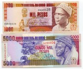 Guinea-Bissau 1000 & 5000 Francs 1990 -93
UNC