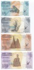 Madagascar 100, 200, 500 & 1000 Ariary 2017
P# 97, 98, 99, 100; UNC; Set 4 Pcs