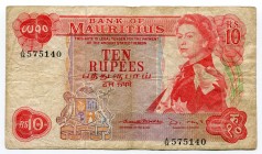Mauritius 10 Rupees 1967
P# 31; aVF