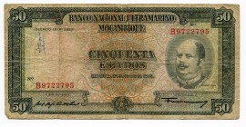 Mozambique 50 Escudos 1958
P# 106; VF