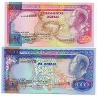 Saint Thomas & Prince 500 & 1000 Dobras 1993
UNC