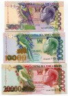 Saint Thomas & Prince 3 Pcs set 5000-10000-20000 Dobras 1996 -2010
UNC