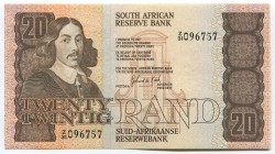 South Africa 20 Rand 1982 Replacement
P# 121c; UNC; Replacement