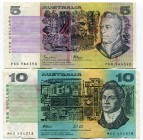 Australia 5 & 10 Dollars 1974 -91
VF
