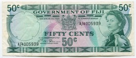 Fiji 50 Cents 1971
P# 64b; № A/4005939; Crispy; XF