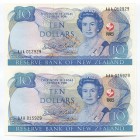 New Zealand 10 Dollars 1990 Commemorative Uncut Pair
P# 176; UNC; Uncut Pair; "Treaty of Waitangi"