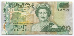 New Zealand 20 Dollars 1994
P# 183; VF-