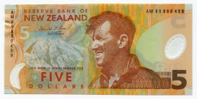 New Zealand 5 Dollars 1999
P# 185a; EF