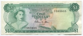 Bahamas 1 Dollar 1974
P# 35b; XF
