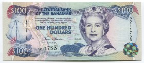 Bahamas 100 Dollars 2000 Rare
P# 67; № S 211753; UNC; Rare