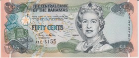 Bahamas 1/2 Dollar 2001
P#68; № A1215155; UNC