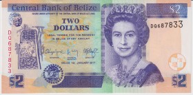 Belize 2 Dollars 2017
P#66; UNC