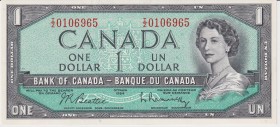 Canada 1 Dollar 1954
P#75b; UNC