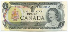Canada 1 Dollar 1973
P# 85c; UNC; Sign. Crow - Bouey