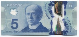 Canada 5 Dollars 2013
P# 106; № HCK 1888818; UNC; Polymer
