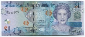 Cayman Islands 1 Dollar 2010
P# 38a; № D/3 880909; UNC