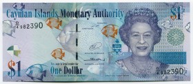 Cayman Islands 1 Dollar 2014
P# NEW; № D4-982390; UNC
