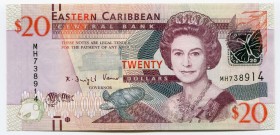 East Caribbean States 20 Dollars 2008
P# 49; № MH738914; UNC