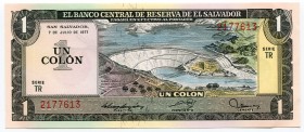 El Salvador 1 Colon 1980
P# 102b; UNC