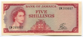 Jamaica 5 Shillings 1961 Rare
P# 49; aUNC (no folds); Sign. 1; Rare