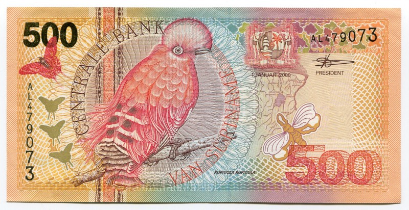 Suriname 500 Gulden 2000
P# 150; UNC