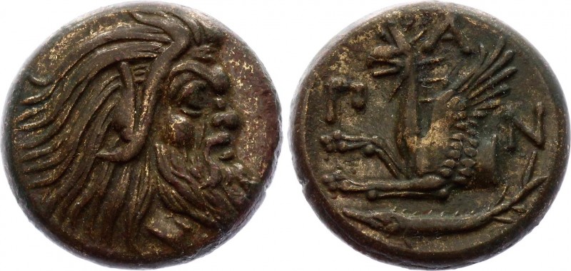 Greece Chymeric Bosphor Pantikapea 310 -303 BC
Bronze 7.65g 20mm; MacDonald# 69...