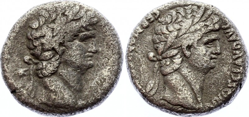 Syria Seleucis and Pieria Nero with Divus Claudius AR Tetradrachm 63 -69 AD
NER...