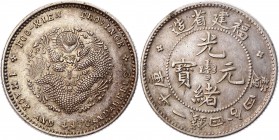 China Fukien 10 Cents 1902
Y# 104.2; Silver 5,31g,Small "Special" Dragon; UNC