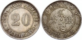 China Kwangtung 20 Cents 1920 (9)
Y# 423; Silver 5.34g