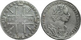Russia 1 Rouble 1725
Silver, VF