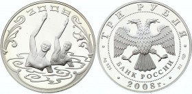 Russia 3 Roubles 2008
Y# 1152; Silver Proof; The XXIXth Olympic Summer Games (Beijing)