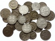 Russia - USSR Lot of Coins of XX Century
CuNi & Silver, about 30 pcs.