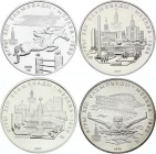 Russia - USSR Lot of 4 Coins 5 Roubles 1977 & 1978
Silver; Olympics