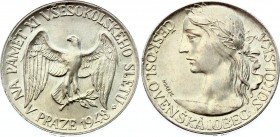Czechoslovakia The Sokol Movement XI. Festival 1948
Silver 13.56g 28mm