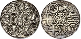 Austria Rhineland-Palatinate Mainz Archdiocese Rudolph II Medal 1607
Silver 14.94g 38mm; Wellenh. 6961, Mont. 67; By Christian Maler