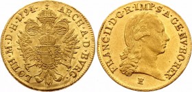 Austria 1 Ducat 1794 E Overdate
KM# 1873; Gold (986); Joseph II; XF-AUNC