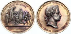 Austria Medal "Coronation of Ferdinand I. as a King of Lombardy-Venetian in Milan" 1838
Silver 51.62g 52mm; Hauser# 34; Wurzbach# 2030; By Manfredini...