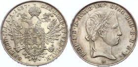 Austria Thaler 1837 M
KM# 2240; Silver; Ferdinand I; XF-AUNC