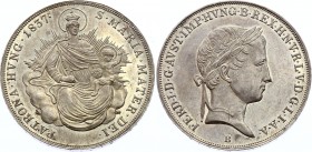 Austria 1/2 Thaler 1837 B
Haus Habsburg Ferdinand V. (1835-1848) Kremnitz Mint. Herinek 2080, Fr. 933. Silver, UNC. Full mint prooflike luster. Very ...
