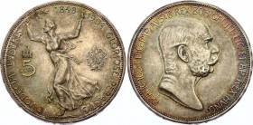 Austria 5 Corona 1908
KM# 2809; Silver; Franz Joseph I; 60th Anniversary of Reign