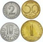 Austria 2 10 50 Groschen & 1 Schilling 1964
Prooflike