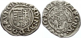 Hungary 1 Denar 1540 KB
ÉH# 745a; Silver; Ferdinánd I.